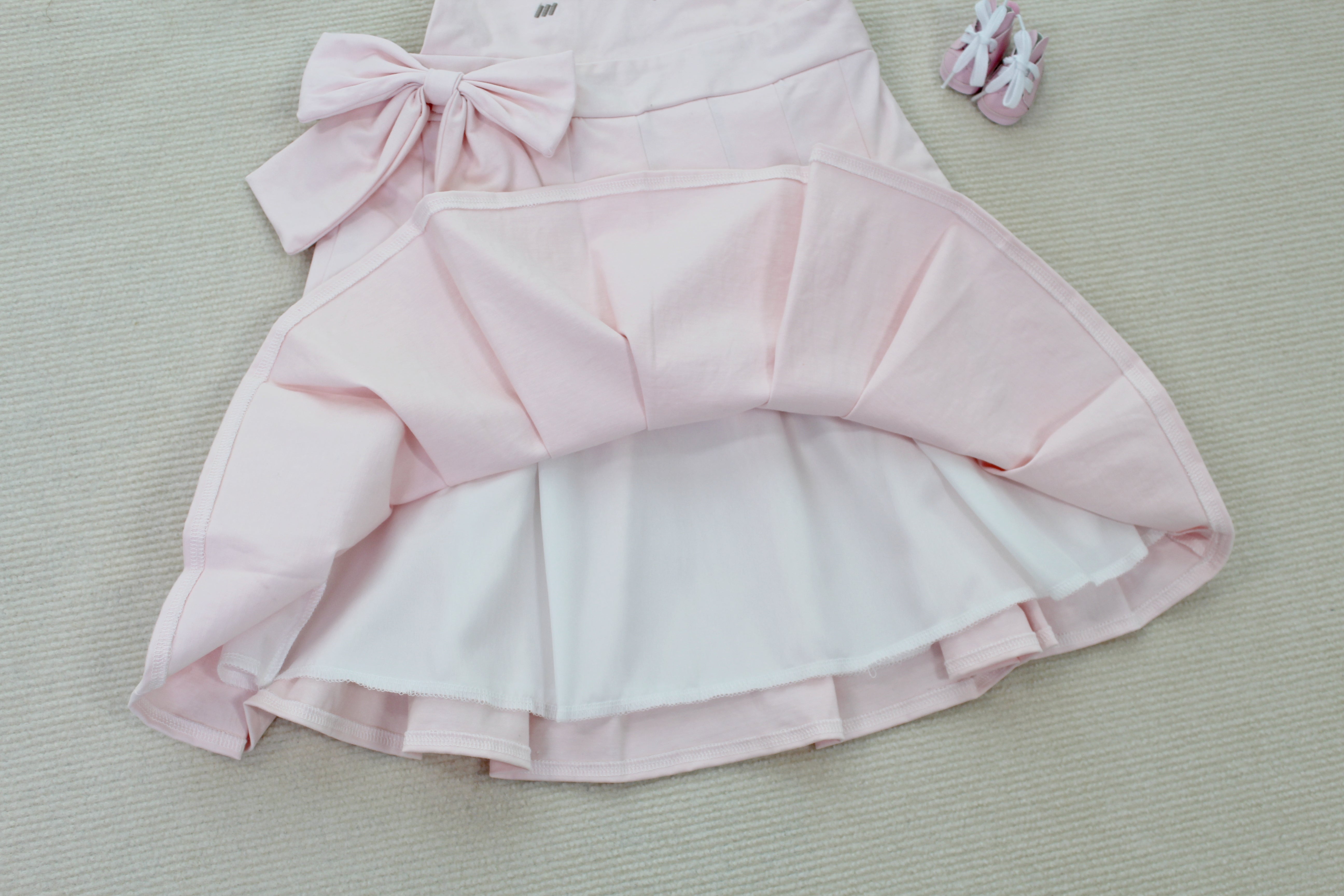 Kawaii Bear Rabbit Suspender Skirt Pleated Jumper Dress with Ears and Bow for Girls or Cosplay